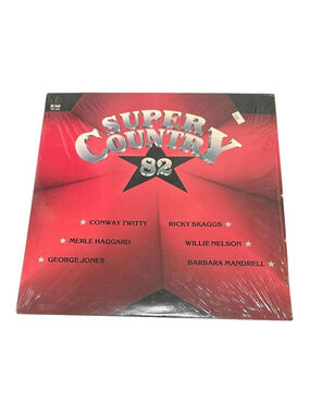 Vintage Super Country '82 Vinyl LP 1982 K-Tel Compilation Country Black Canada